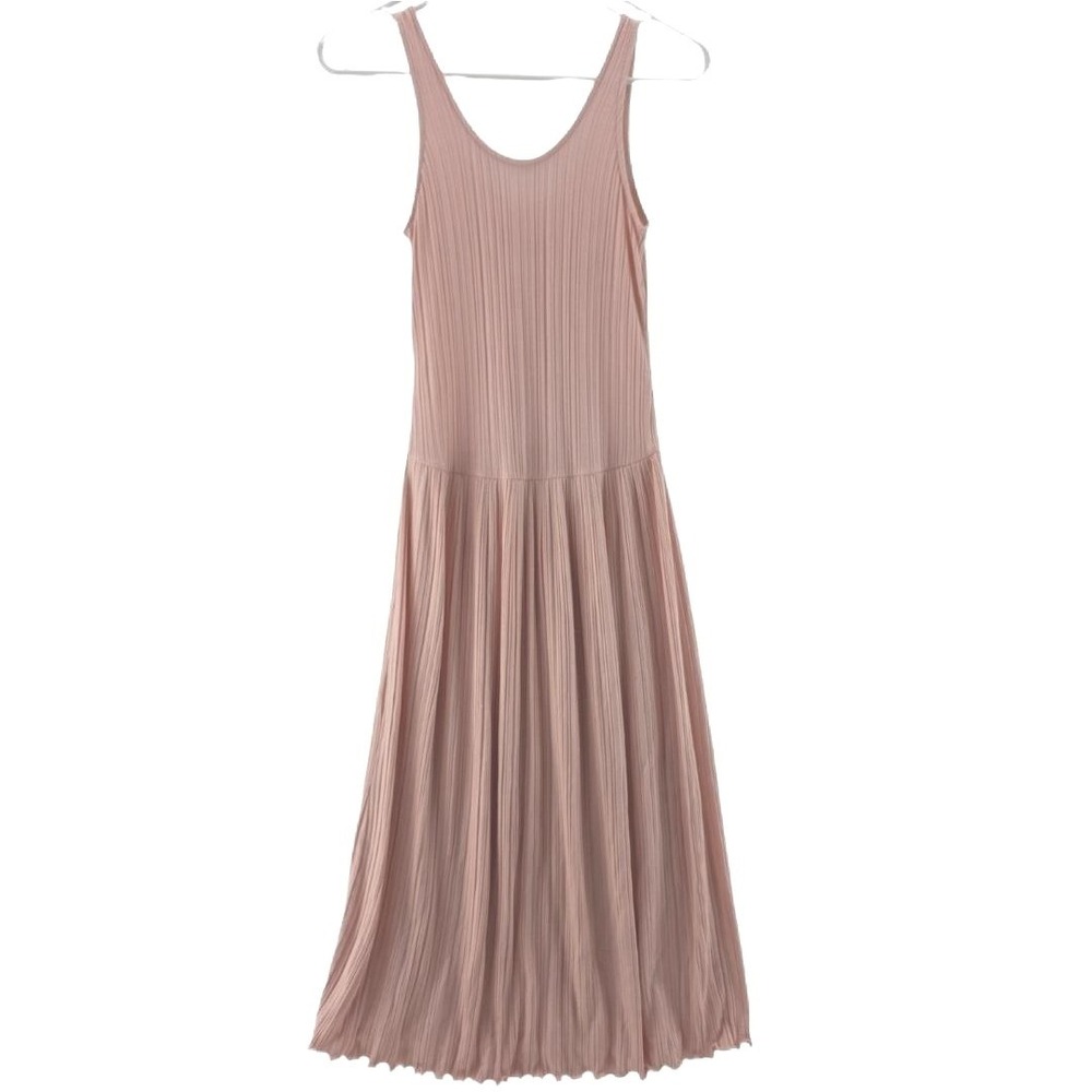 Everlane Dress Womens XS Pink Fairy Coastal Summer Tank Maxi Ribbed Pullover - Picture 2 of 11